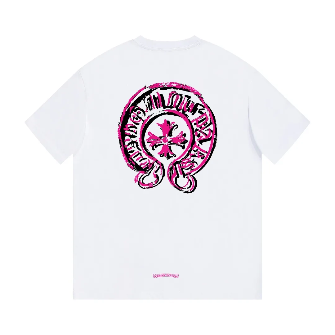 🅿️170 Croix Heart Short Sleeve - Made of 280g double yarn pure cotton, the fabric color is custom-dyed and will not shrink or fade. Comfortable to the touch and super texture❤️Full set of accessories. A must-have for trendy men and trendy women, the classic off-shoulder slightly wide version is available exclusively from stock!           ⚠ Top version official website quality ❕ Color: White Black Size: S M L XL Crowd: Same style for men and women